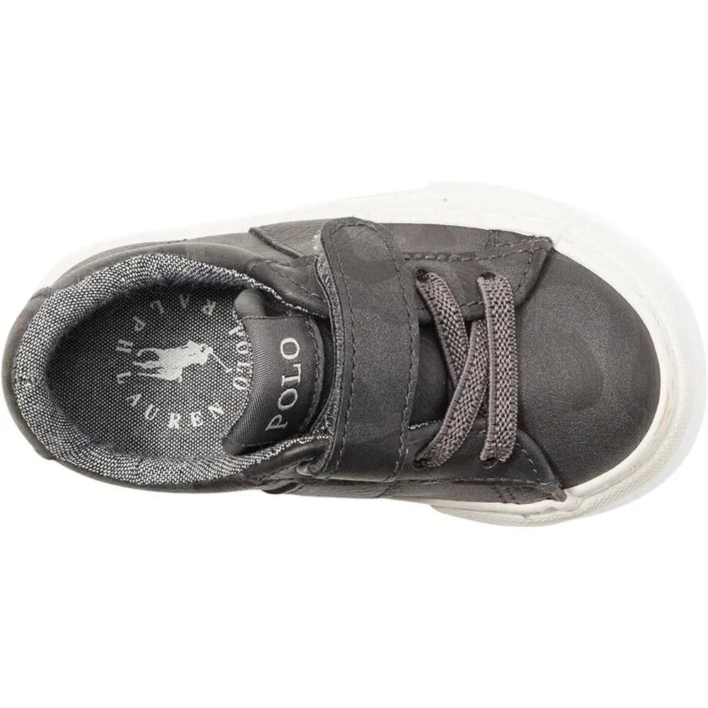 Polo Ralph Lauren Sayer PS RF104257T Toddler 4.5 Gray Camo Casual Shoes ZAP1830